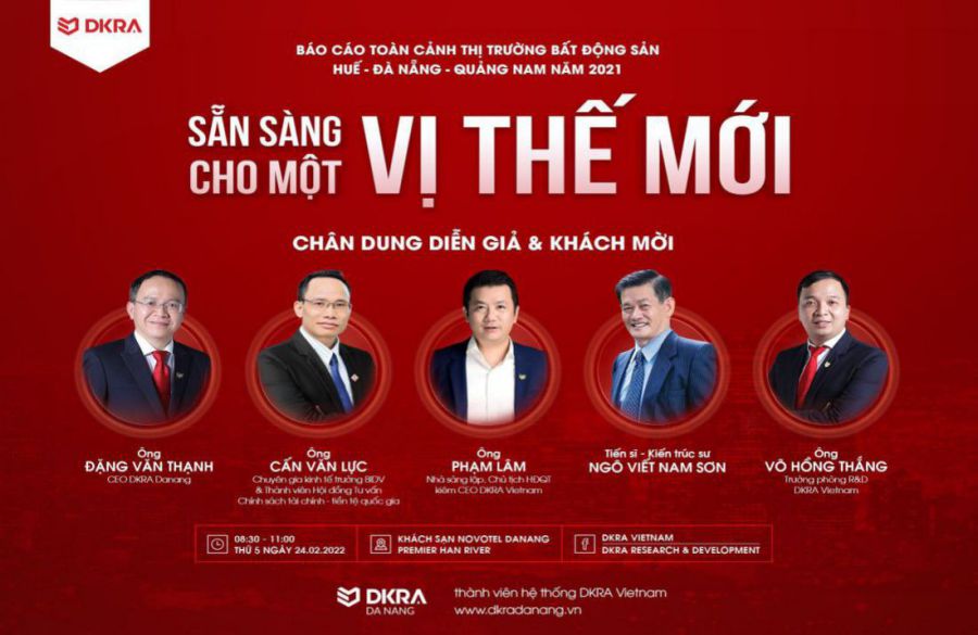 CHÂN DUNG DIỄN GIẢ & KHÁCH MỜI TẠI BÁO CÁO THỊ TRƯỜNG BẤT ĐỘNG SẢN HUẾ - ĐÀ NẴNG - QUẢNG NAM NĂM 2021